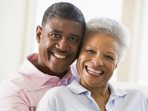 older couple with no tooth decay
